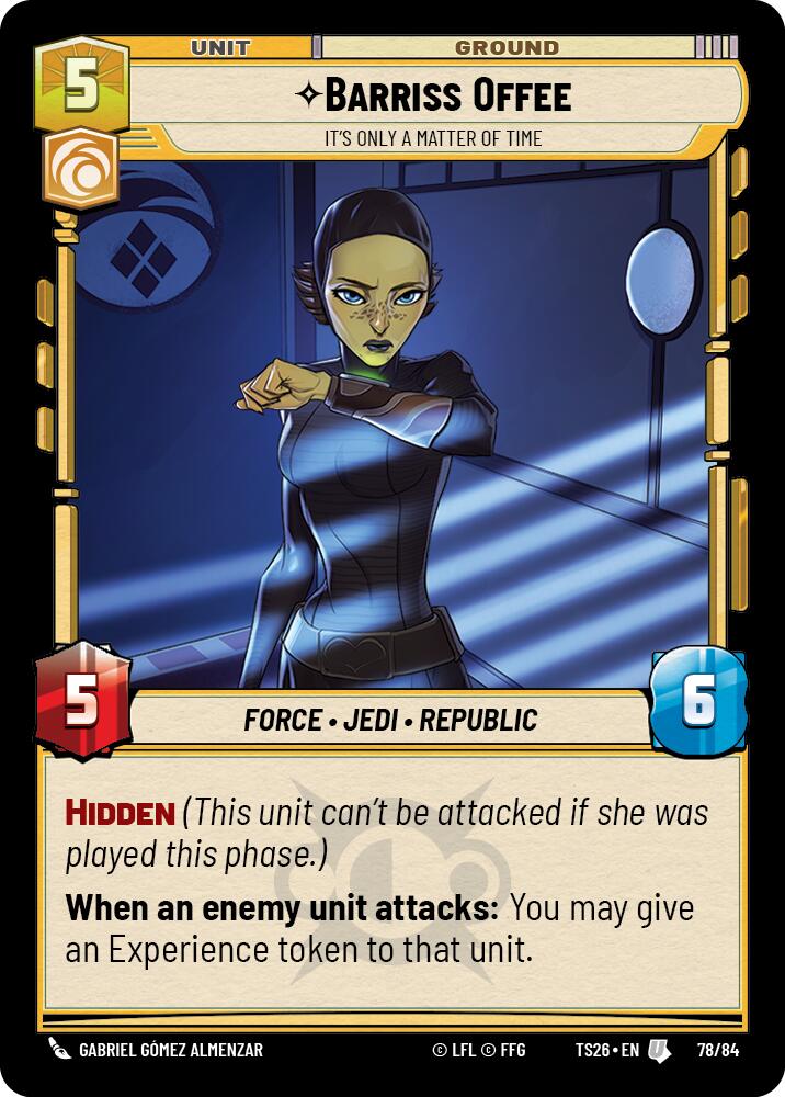 Barriss Offee - It's Only a Matter of Time (78/64) (78/64) [Twin Suns] | Cards and Coasters CA