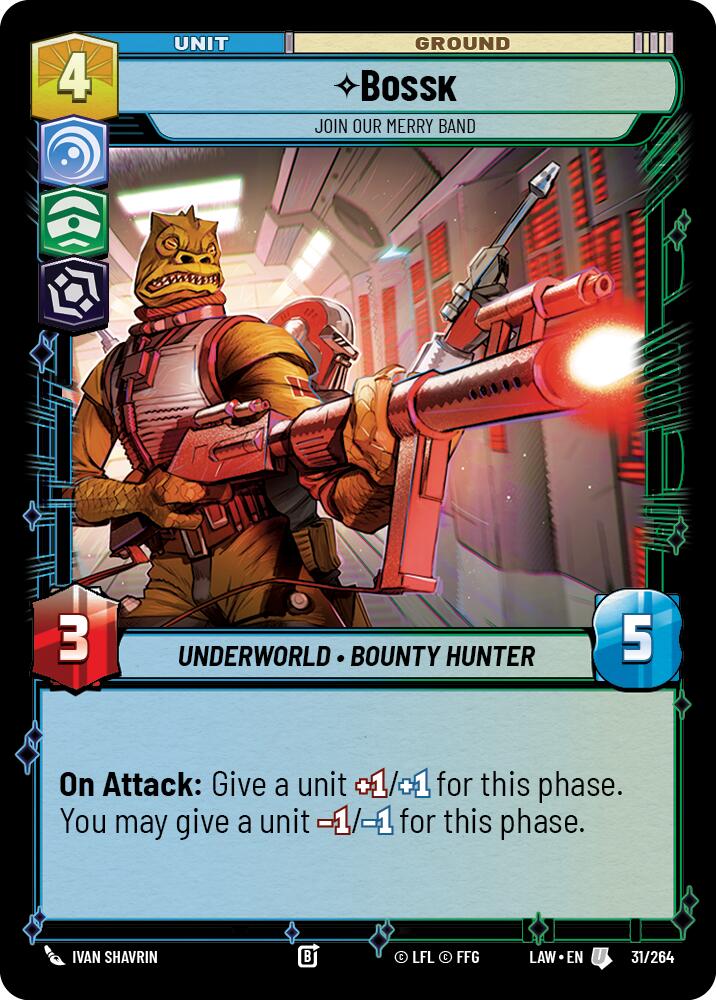 Bossk - Join Our Merry Band (31/264) (31/264) [A Lawless Time] | Cards and Coasters CA