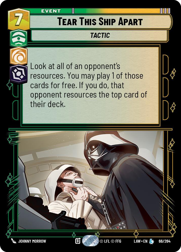 Tear This Ship Apart (66/264) (66/264) [A Lawless Time] | Cards and Coasters CA