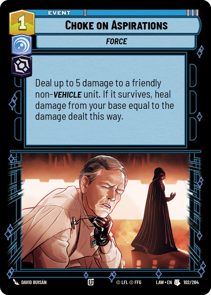 Choke on Aspirations (102/264) (102/264) [A Lawless Time] | Cards and Coasters CA