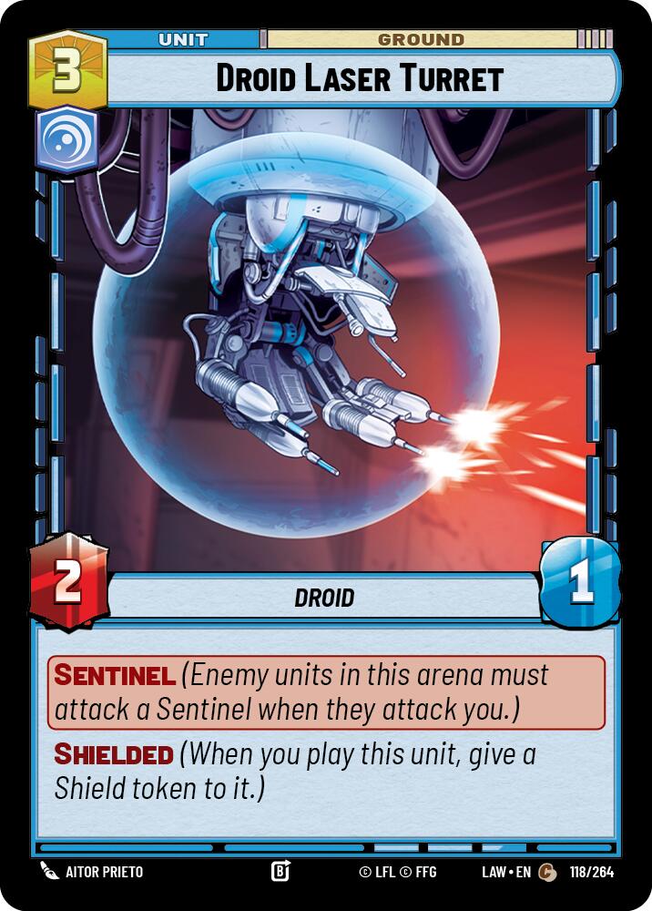 Droid Laser Turret (118/264) (118/264) [A Lawless Time] | Cards and Coasters CA