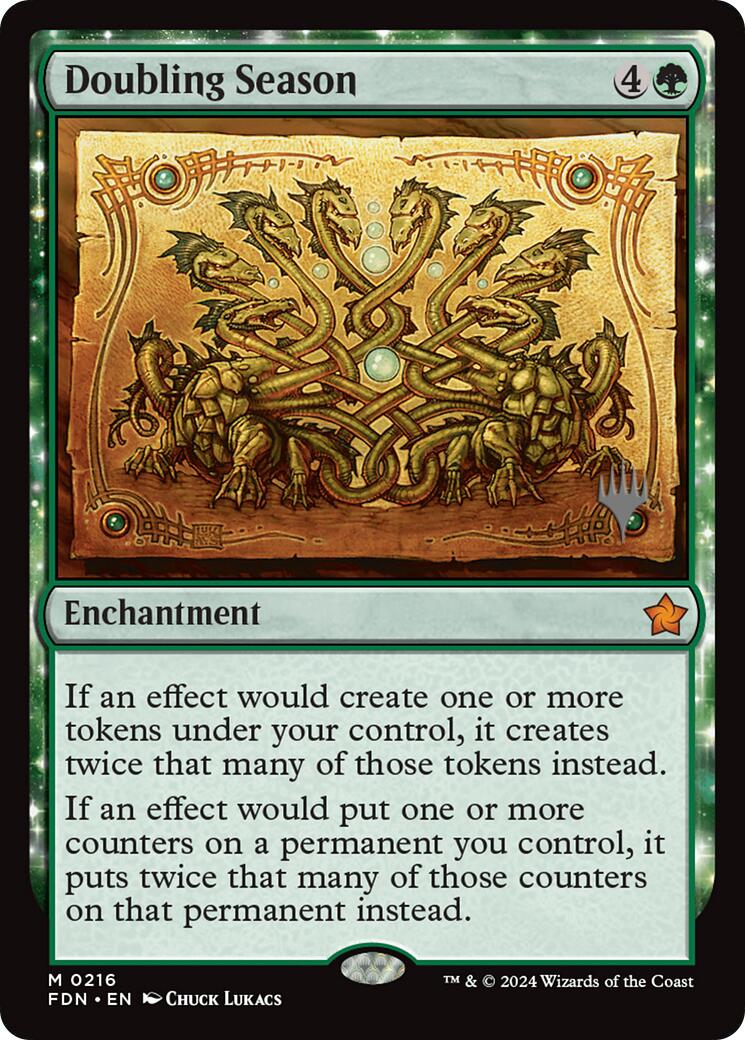 Doubling Season [Foundations Promos] | Cards and Coasters CA