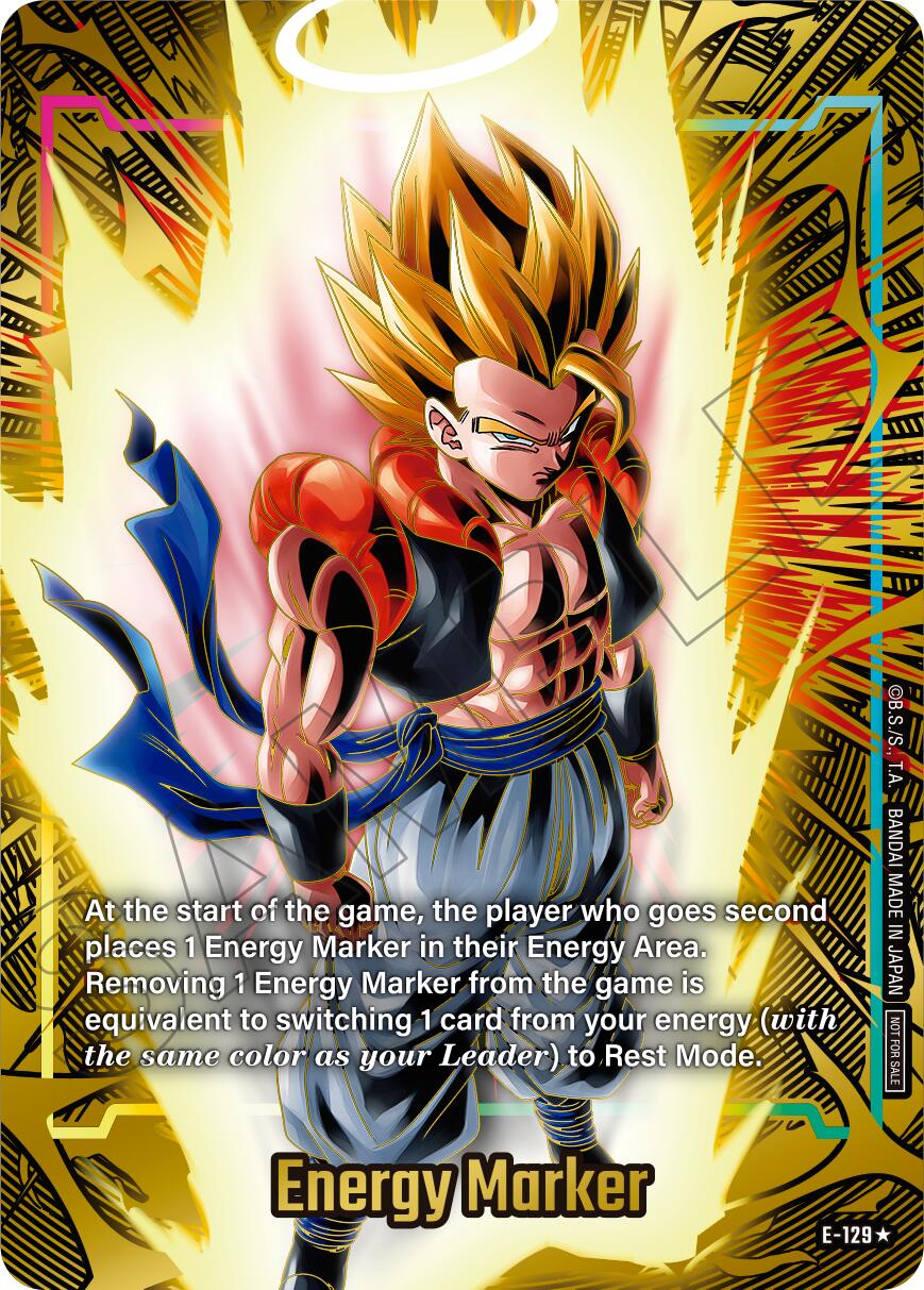 Energy Marker (E-129) (Gold) [Fusion World Energy Markers] | Cards and Coasters CA