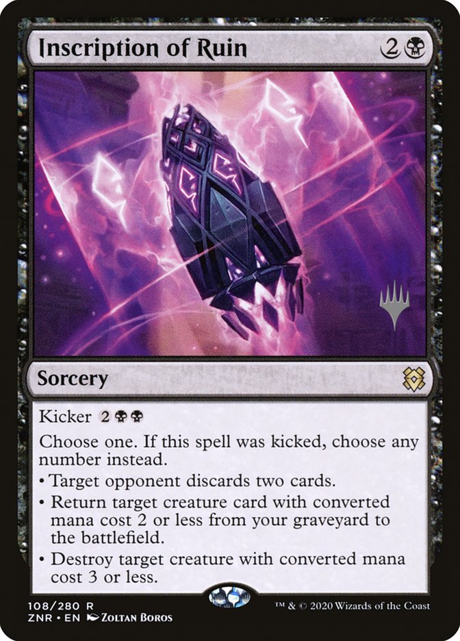 Inscription of Ruin (Promo Pack) [Zendikar Rising Promos] | Cards and Coasters CA