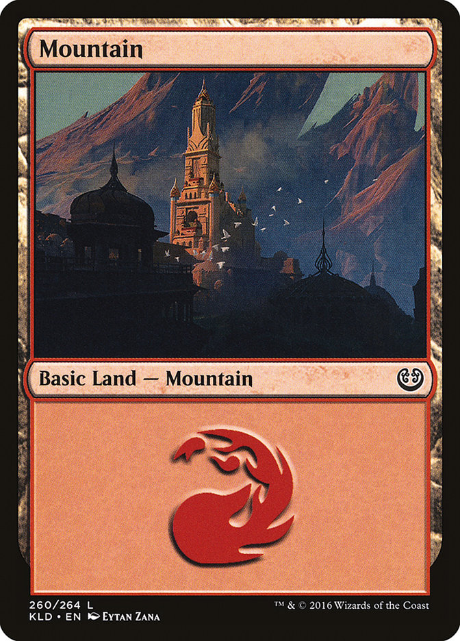 Mountain (260) [Kaladesh] | Cards and Coasters CA