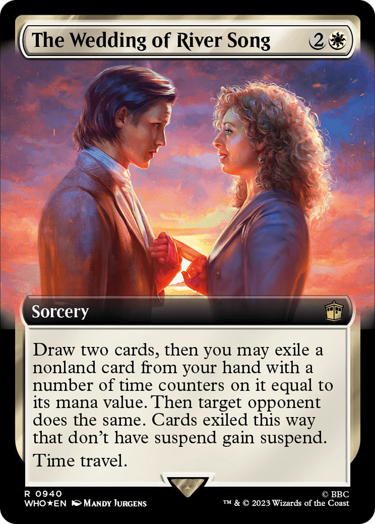 The Wedding of River Song (Extended Art) (Surge Foil) [Doctor Who] | Cards and Coasters CA