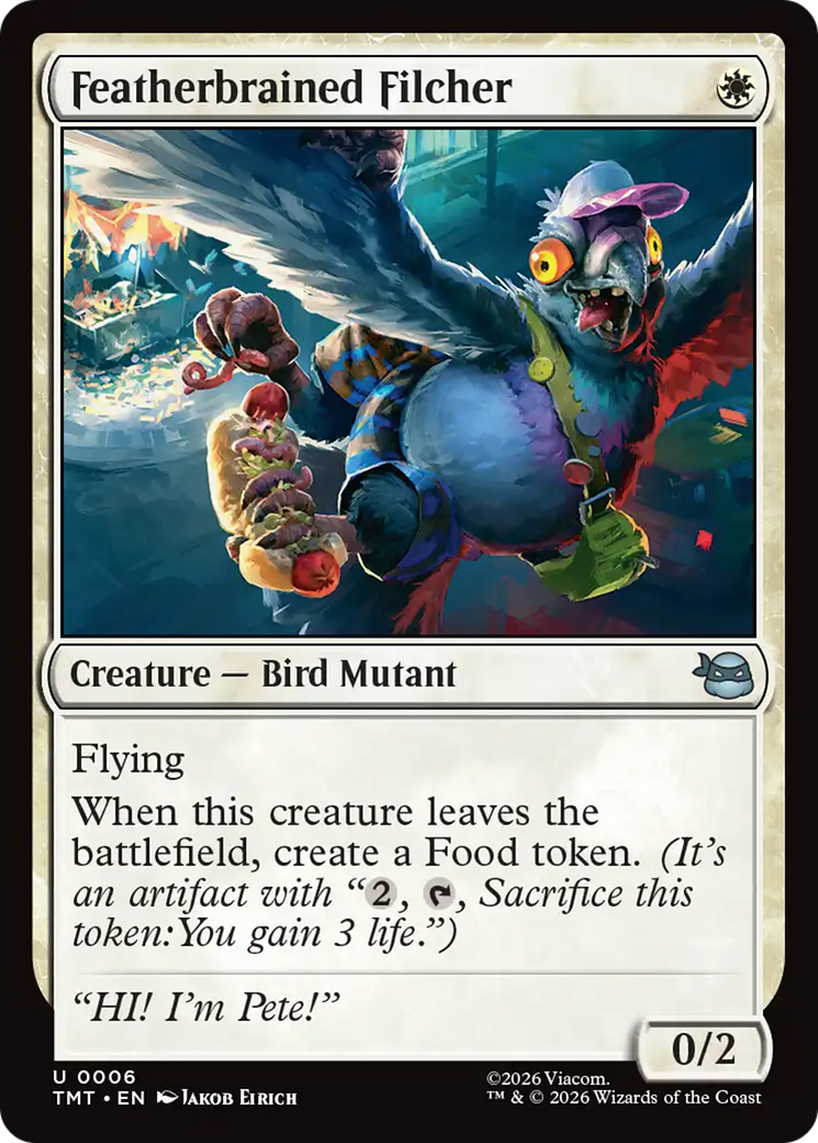Featherbrained Filcher [Teenage Mutant Ninja Turtles] | Cards and Coasters CA