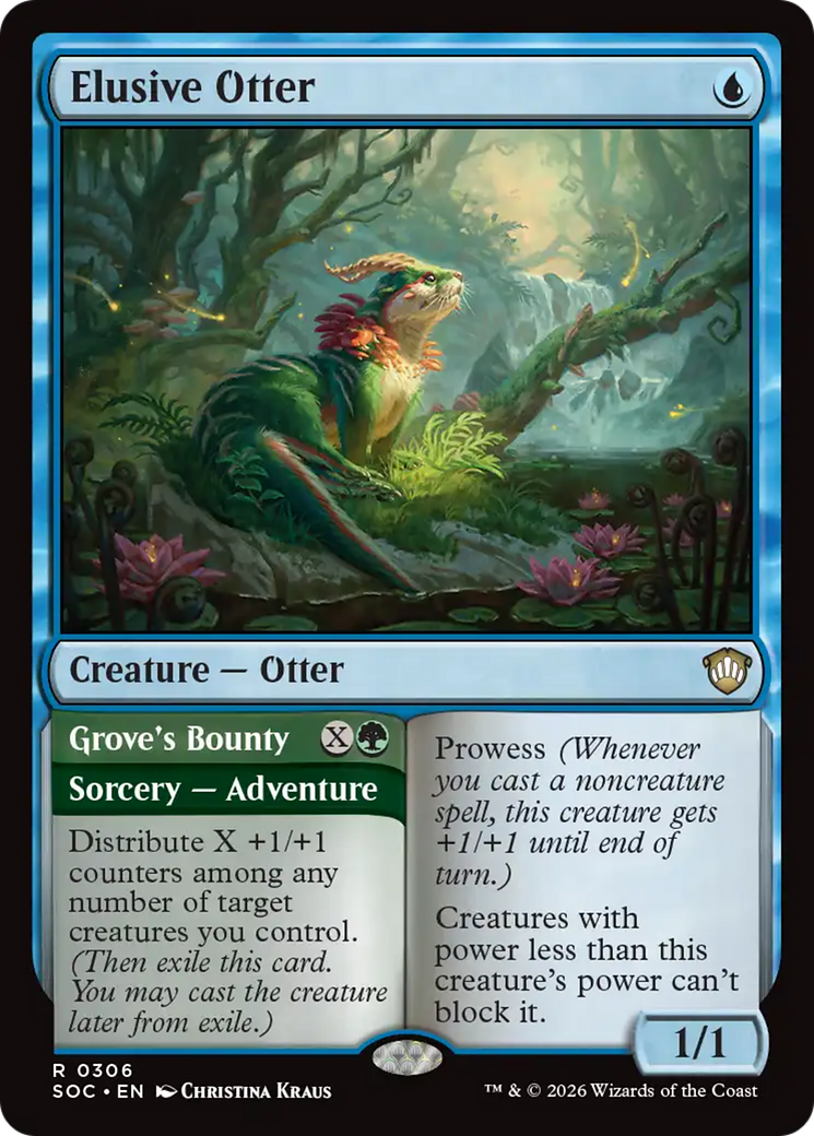 Elusive Otter [Secrets of Strixhaven Commander] | Cards and Coasters CA