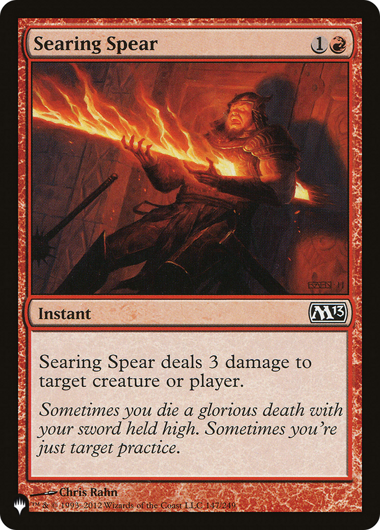 Searing Spear [The List Reprints] | Cards and Coasters CA