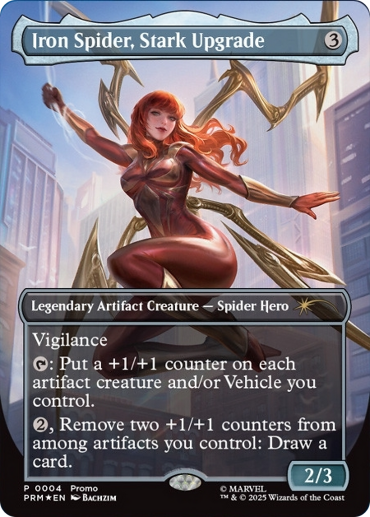 Iron Spider, Stark Upgrade (Borderless) [Media Promos] | Cards and Coasters CA