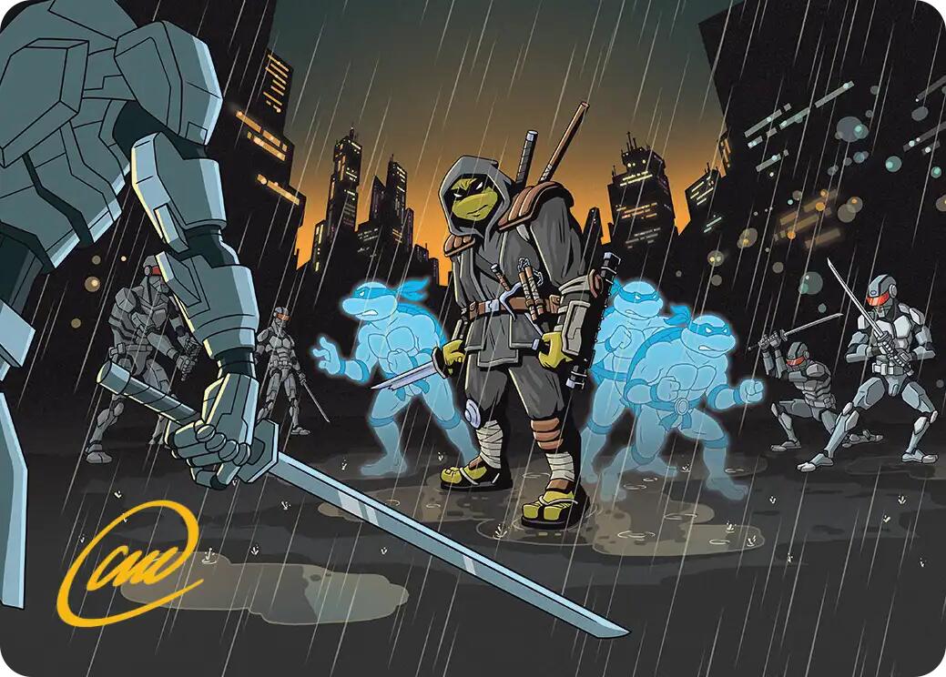 The Last Ronin's Technique Art Card (Gold-Stamped Signature) [Teenage Mutant Ninja Turtles Art Series] | Cards and Coasters CA