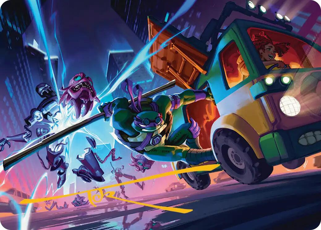Donatello, Rad Scientist Art Card (Gold-Stamped Signature) [Teenage Mutant Ninja Turtles Art Series] | Cards and Coasters CA