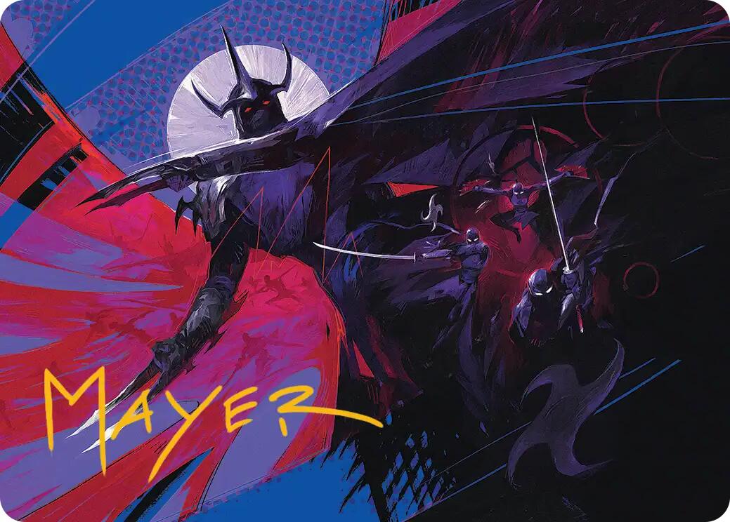 Shredder's Technique Art Card (Gold-Stamped Signature) [Teenage Mutant Ninja Turtles Art Series] | Cards and Coasters CA