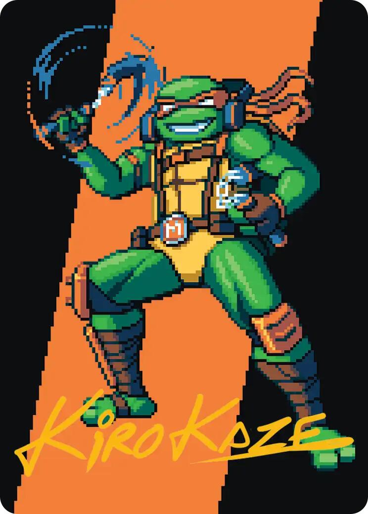 Michelangelo, the Heart Art Card (Gold-Stamped Signature) [Teenage Mutant Ninja Turtles Art Series] | Cards and Coasters CA