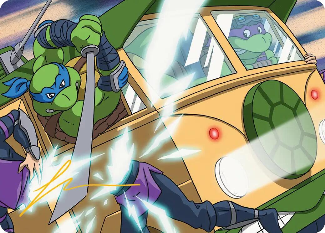 Don & Leo, Problem Solvers Art Card (Gold-Stamped Signature) [Teenage Mutant Ninja Turtles Art Series] | Cards and Coasters CA