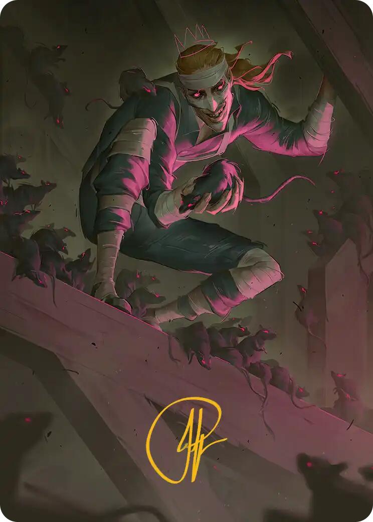 Rat King, the Chaosbringer Art Card (Gold-Stamped Signature) [Teenage Mutant Ninja Turtles Art Series] | Cards and Coasters CA