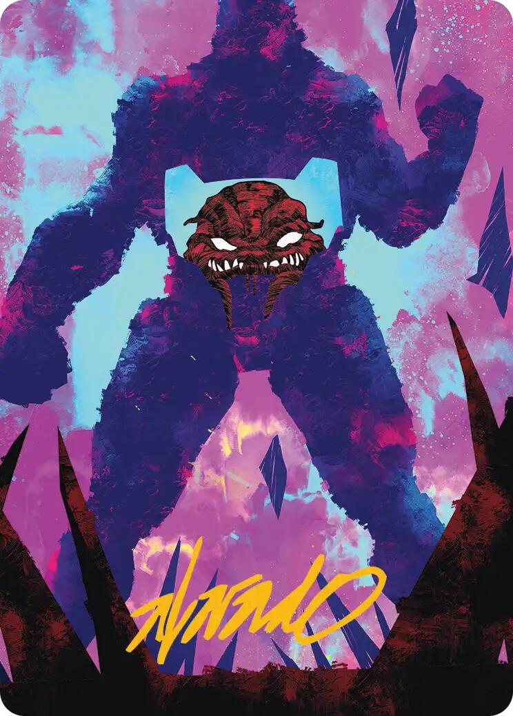 Krang, Utrom Warlord Art Card (Gold-Stamped Signature) [Teenage Mutant Ninja Turtles Art Series] | Cards and Coasters CA