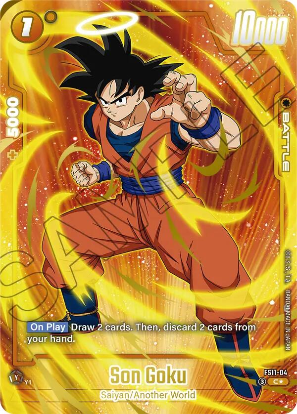 Son Goku (FS11-04) (Gold) [Starter Deck EX: The Phase of Evolution] | Cards and Coasters CA