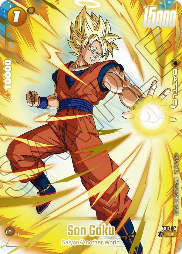 Son Goku (FS11-05) (Gold) [Starter Deck EX: The Phase of Evolution] | Cards and Coasters CA