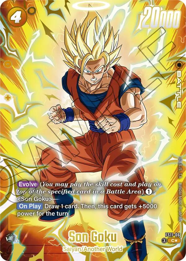 Son Goku (FS11-06) (Gold) [Starter Deck EX: The Phase of Evolution] | Cards and Coasters CA