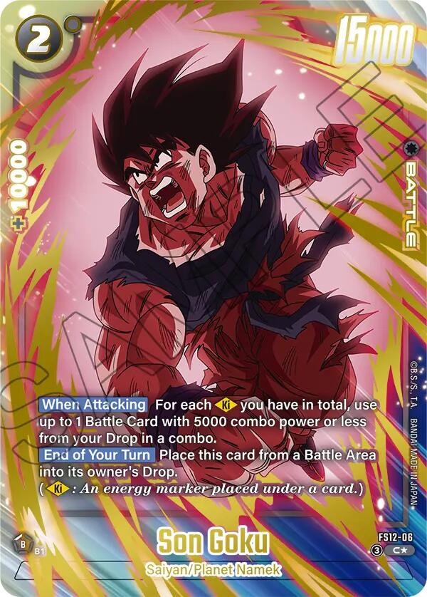 Son Goku (FS12-06) (Gold) [Starter Deck EX: The Beat of Ki] | Cards and Coasters CA