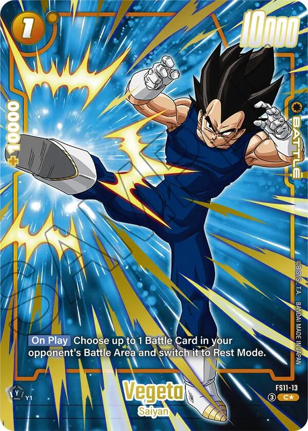 Vegeta (FS11-13) (Gold) [Starter Deck EX: The Phase of Evolution] | Cards and Coasters CA