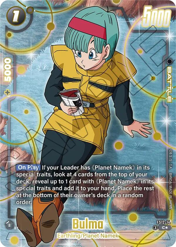 Bulma (FS12-14) (Gold) [Starter Deck EX: The Beat of Ki] | Cards and Coasters CA