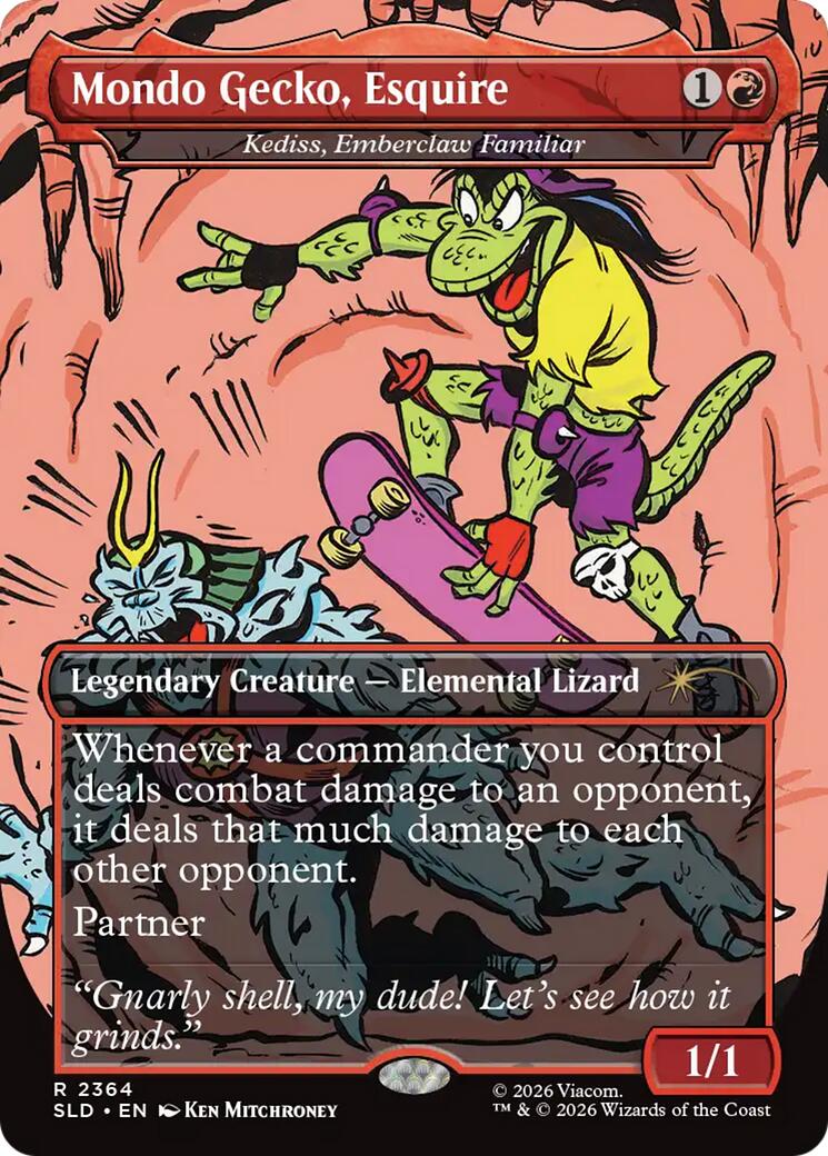 Mondo Gecko, Esquire - Kediss, Emberclaw Familiar [Secret Lair Drop Series] | Cards and Coasters CA