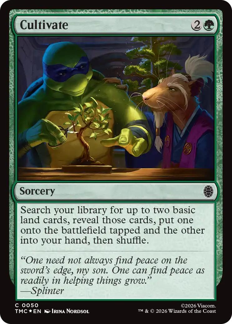Cultivate (Surge Foil) [Teenage Mutant Ninja Turtles Commander] | Cards and Coasters CA