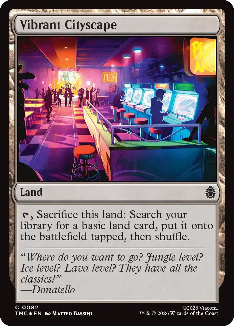 Vibrant Cityscape (Surge Foil) [Teenage Mutant Ninja Turtles Commander] | Cards and Coasters CA