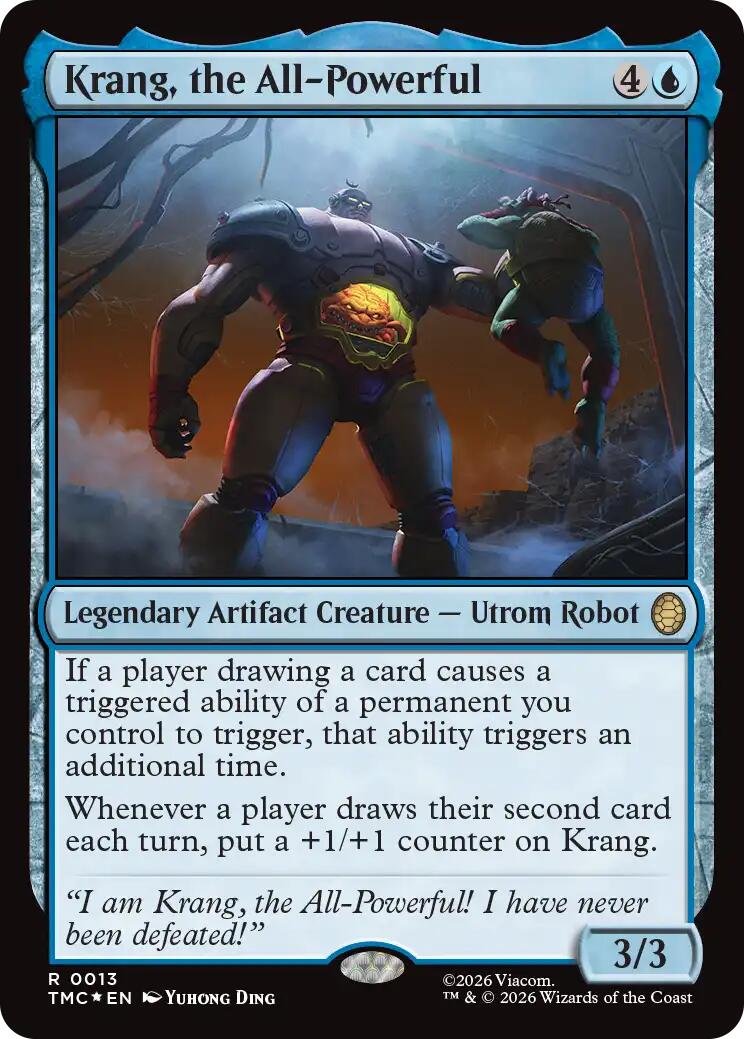 Krang, the All-Powerful (Surge Foil) [Teenage Mutant Ninja Turtles Commander] | Cards and Coasters CA