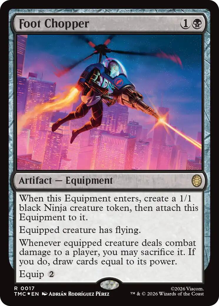 Foot Chopper (Surge Foil) [Teenage Mutant Ninja Turtles Commander] | Cards and Coasters CA
