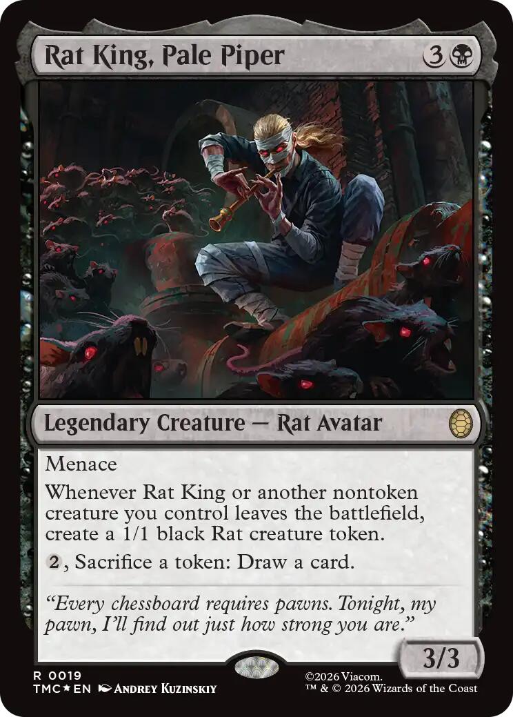 Rat King, Pale Piper (Surge Foil) [Teenage Mutant Ninja Turtles Commander] | Cards and Coasters CA
