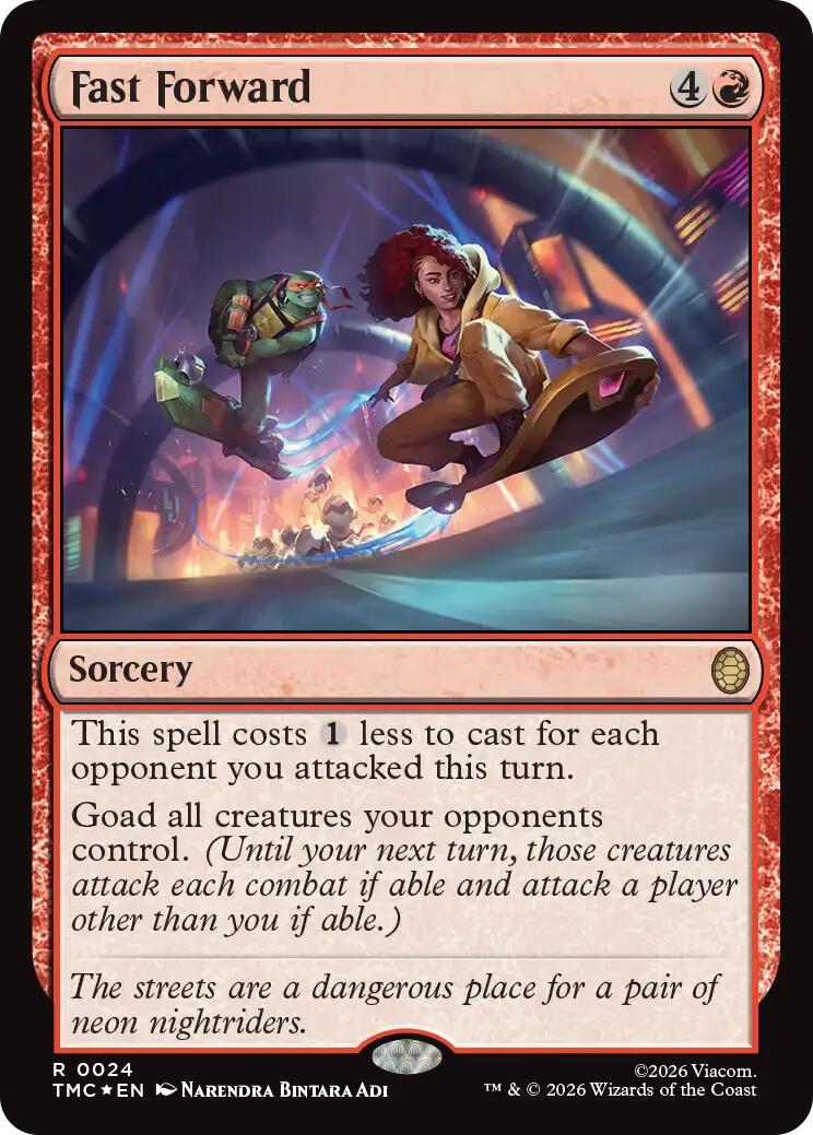 Fast Forward (Surge Foil) [Teenage Mutant Ninja Turtles Commander] | Cards and Coasters CA