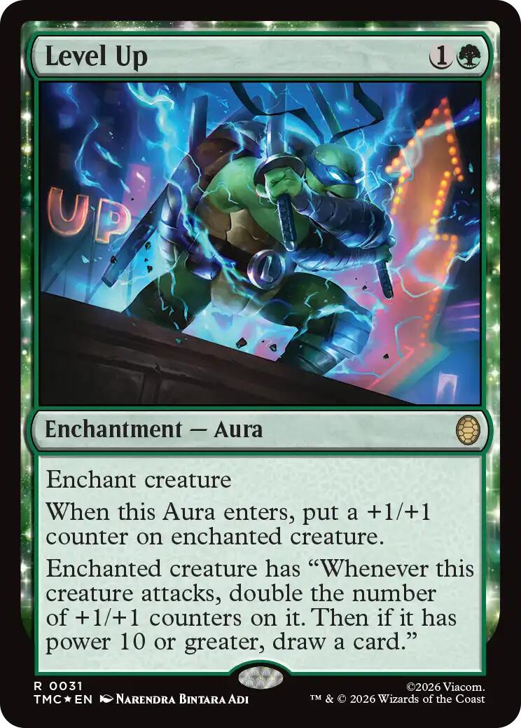 Level Up (Surge Foil) [Teenage Mutant Ninja Turtles Commander] | Cards and Coasters CA
