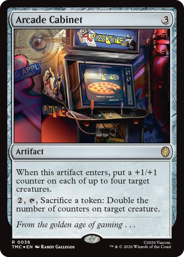 Arcade Cabinet (Surge Foil) [Teenage Mutant Ninja Turtles Commander] | Cards and Coasters CA