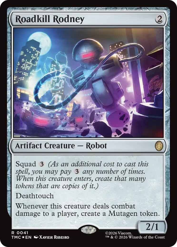 Roadkill Rodney (Surge Foil) [Teenage Mutant Ninja Turtles Commander] | Cards and Coasters CA