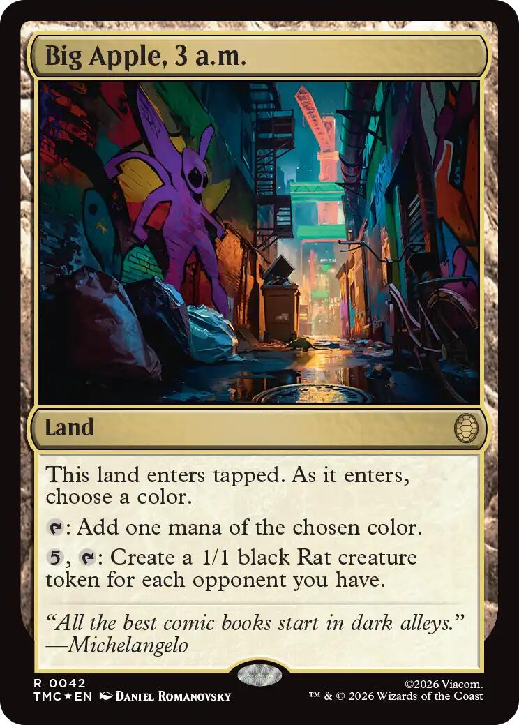 Big Apple, 3 a.m. (Surge Foil) [Teenage Mutant Ninja Turtles Commander] | Cards and Coasters CA