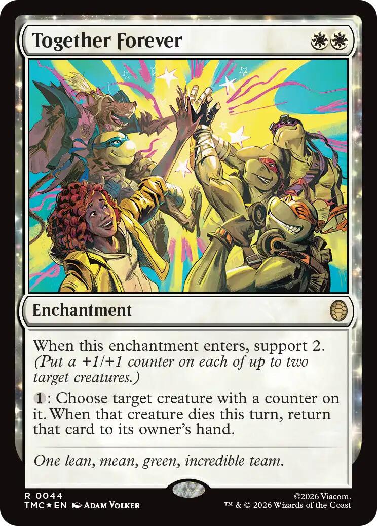 Together Forever (Surge Foil) [Teenage Mutant Ninja Turtles Commander] | Cards and Coasters CA