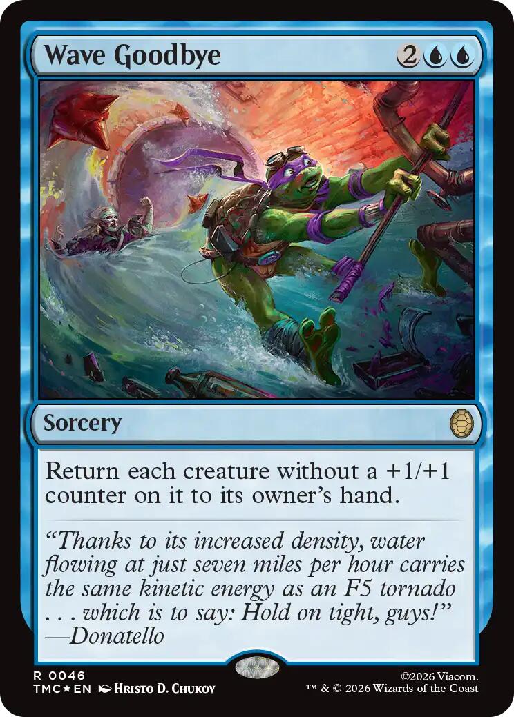 Wave Goodbye (Surge Foil) [Teenage Mutant Ninja Turtles Commander] | Cards and Coasters CA