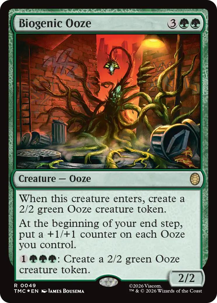 Biogenic Ooze (Surge Foil) [Teenage Mutant Ninja Turtles Commander] | Cards and Coasters CA