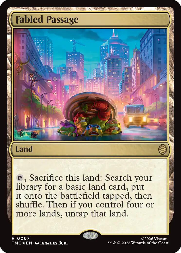 Fabled Passage (Surge Foil) [Teenage Mutant Ninja Turtles Commander] | Cards and Coasters CA