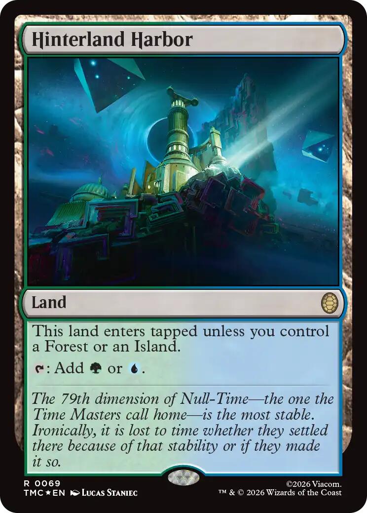 Hinterland Harbor (Surge Foil) [Teenage Mutant Ninja Turtles Commander] | Cards and Coasters CA