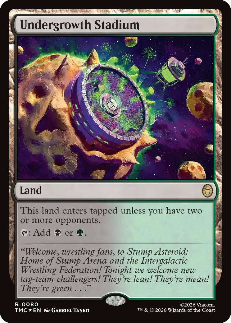 Undergrowth Stadium (Surge Foil) [Teenage Mutant Ninja Turtles Commander] | Cards and Coasters CA