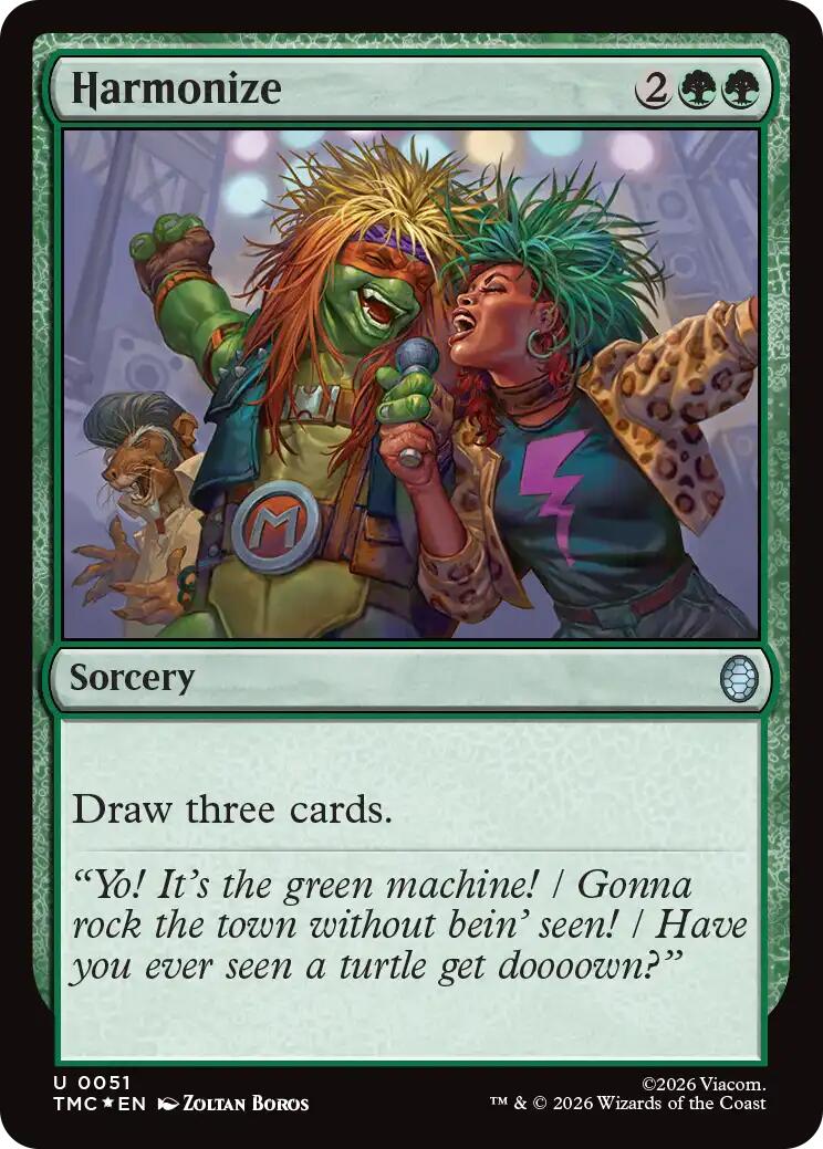 Harmonize (Surge Foil) [Teenage Mutant Ninja Turtles Commander] | Cards and Coasters CA