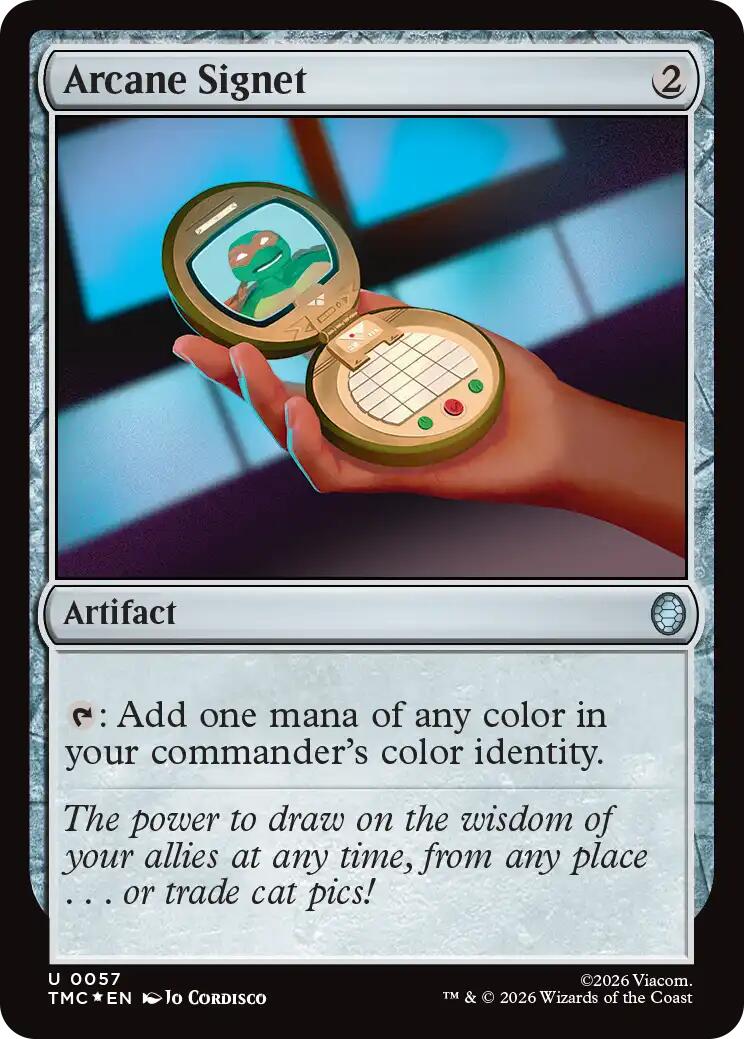Arcane Signet (Surge Foil) [Teenage Mutant Ninja Turtles Commander] | Cards and Coasters CA
