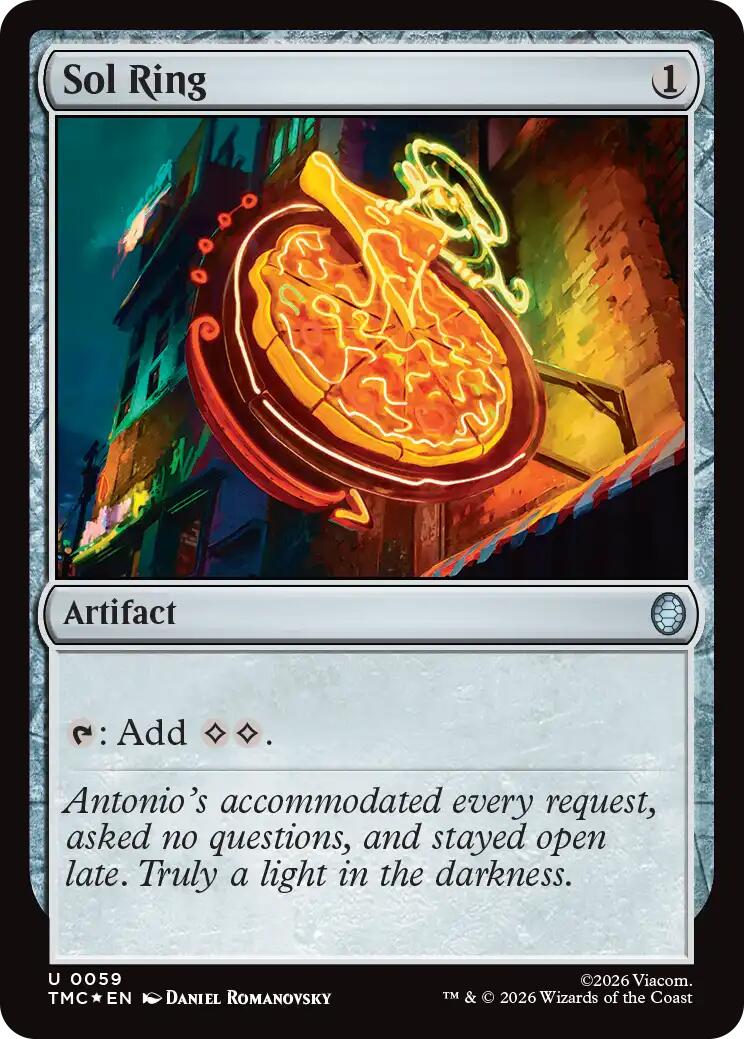Sol Ring (Surge Foil) [Teenage Mutant Ninja Turtles Commander] | Cards and Coasters CA