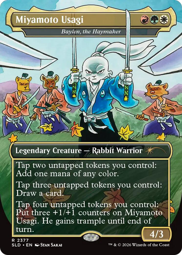 Miyamoto Usagi - Baylen, the Haymaker [Secret Lair Drop Series] | Cards and Coasters CA