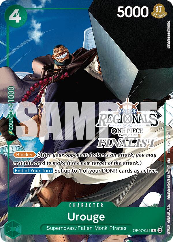 Urouge (Online Regional Finalist Card Set 2025 Vol.1) [One Piece Promotion Cards] | Cards and Coasters CA