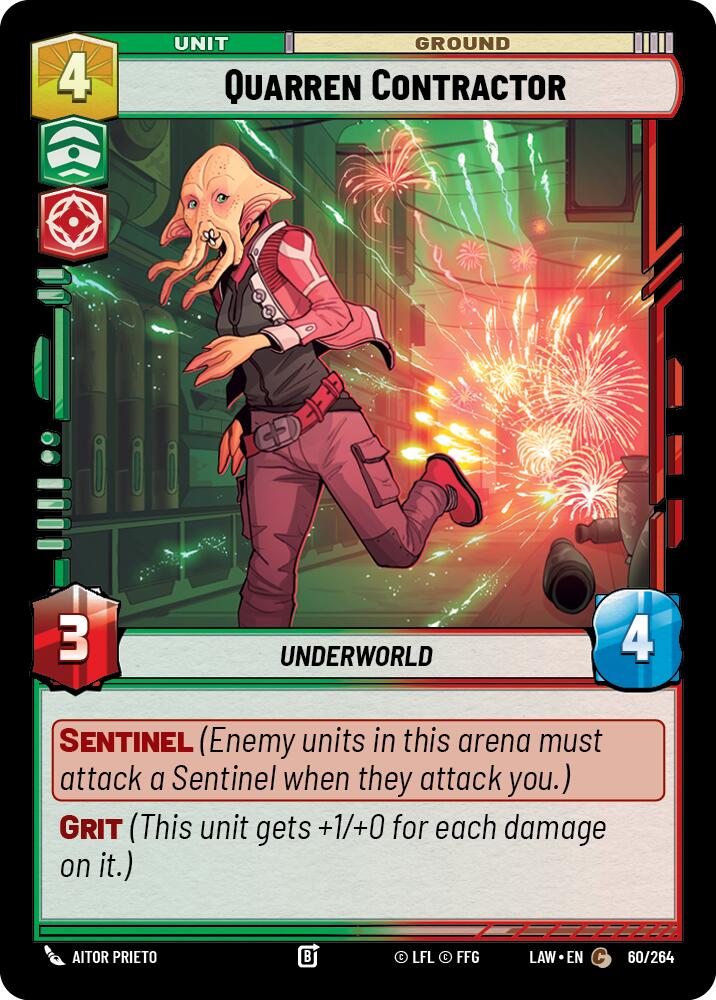 Quarren Contractor (60/264) (60/264) [A Lawless Time] | Cards and Coasters CA